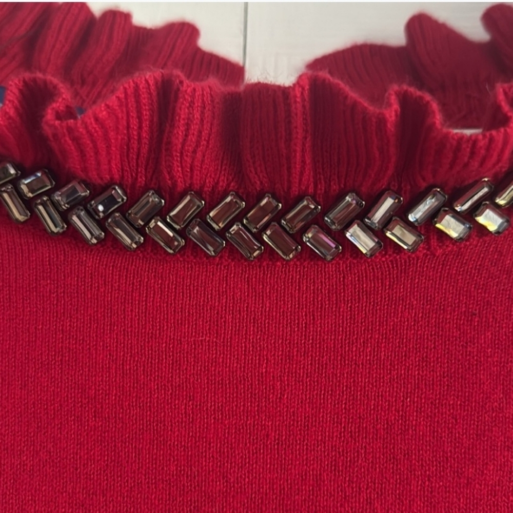 Talbots Ruffle Embellished Sweater Small - Picture 12 of 16